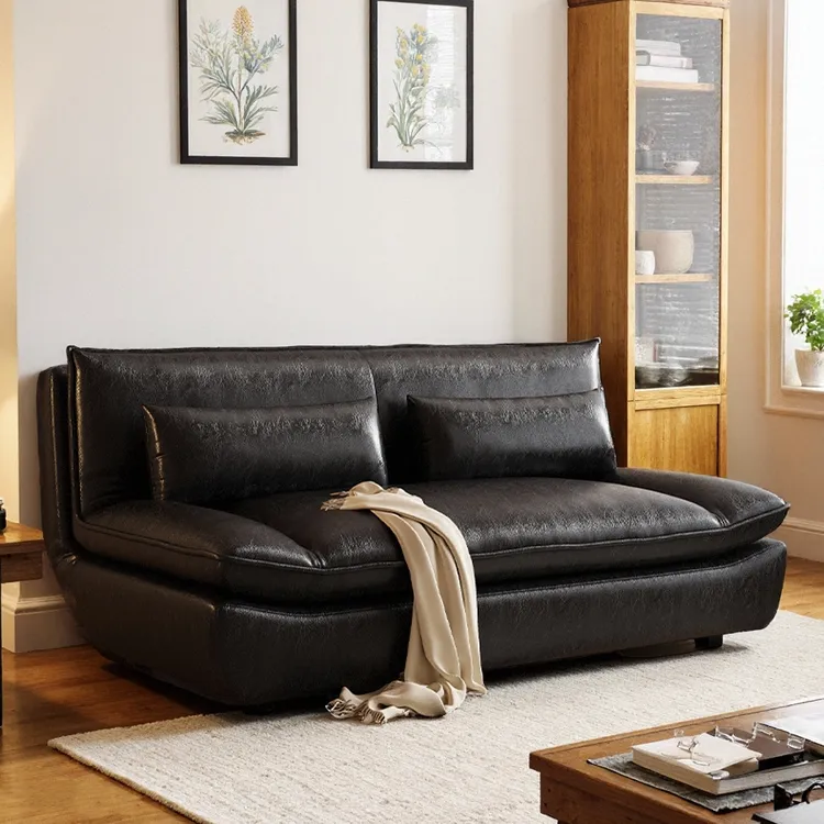 复古帆船沙发床家用客厅午睡折叠床两用小户型出租房办公室店卡座