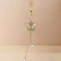 合金合成锆石胸针 GC新中式压襟胸针轻奢花朵高级感别针掛饰珍珠