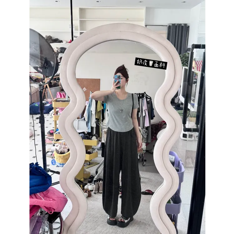 【奶皮剪刀裤】全松紧高腰阔腿遮胯显瘦剪刀裤百搭休闲阔腿
