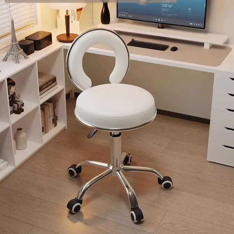 美容凳子轮滑凳美容院专用升降椅大工凳吧台椅美睫美甲师专用转椅