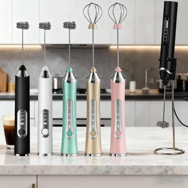 咖啡打泡器奶泡器家用电动奶泡机牛奶搅拌器手持打蛋器打奶器泡沫