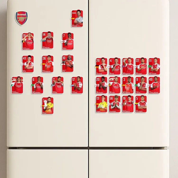 阿森纳25-26赛季全家福大名单冰箱贴