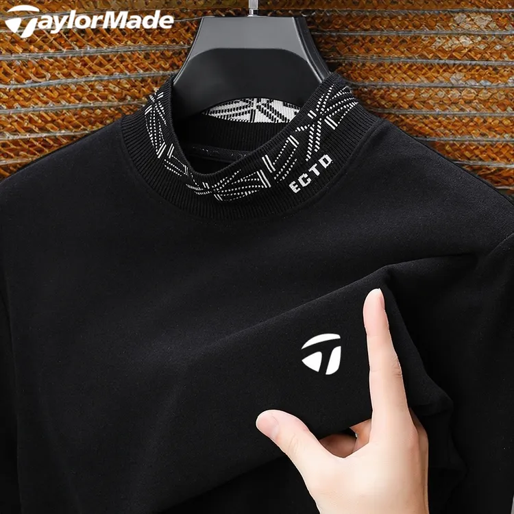 Taylormade泰勒梅golf德绒打底衫男装秋冬季户外运动立领男士T恤