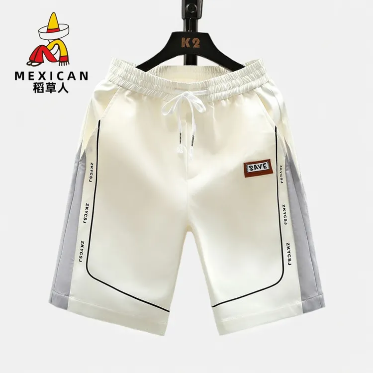 稻草人男士短裤2025夏季高档五分裤男学生青春潮流宽松舒专柜品质