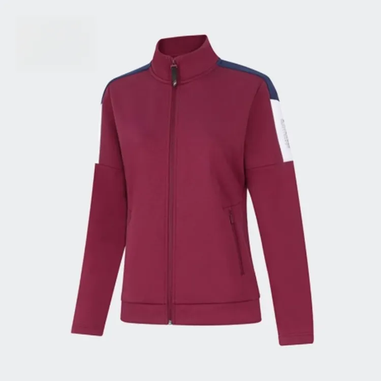 春秋季女款户外跑步保暖立领休闲短款外套健身训练卫衣AWDTA04-4