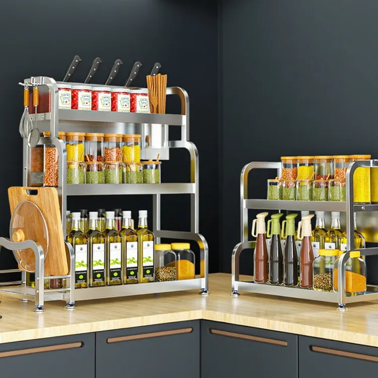 D枚洁厨房收纳置物架调料置物架新大全调料架刀架兰知春序筷子筒