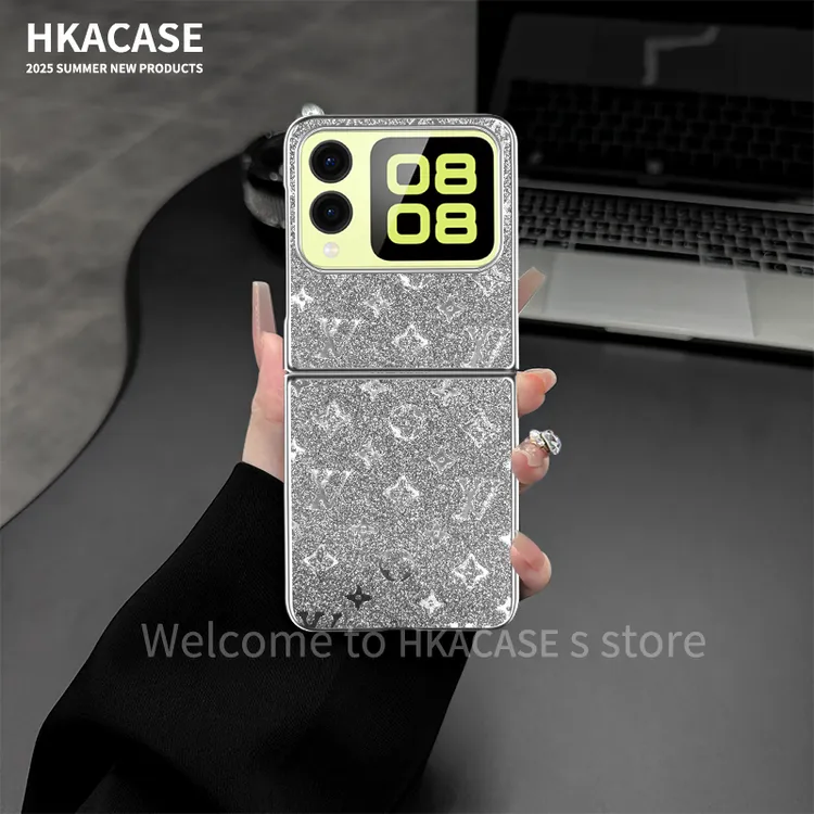 适用华为novaflip新款二合一折叠LV闪粉全包简约ins手机壳