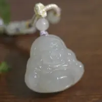 |和和美玉| 紫弥 烟紫佛公吊坠 天然和田玉 大气雕刻手工挂坠35mm