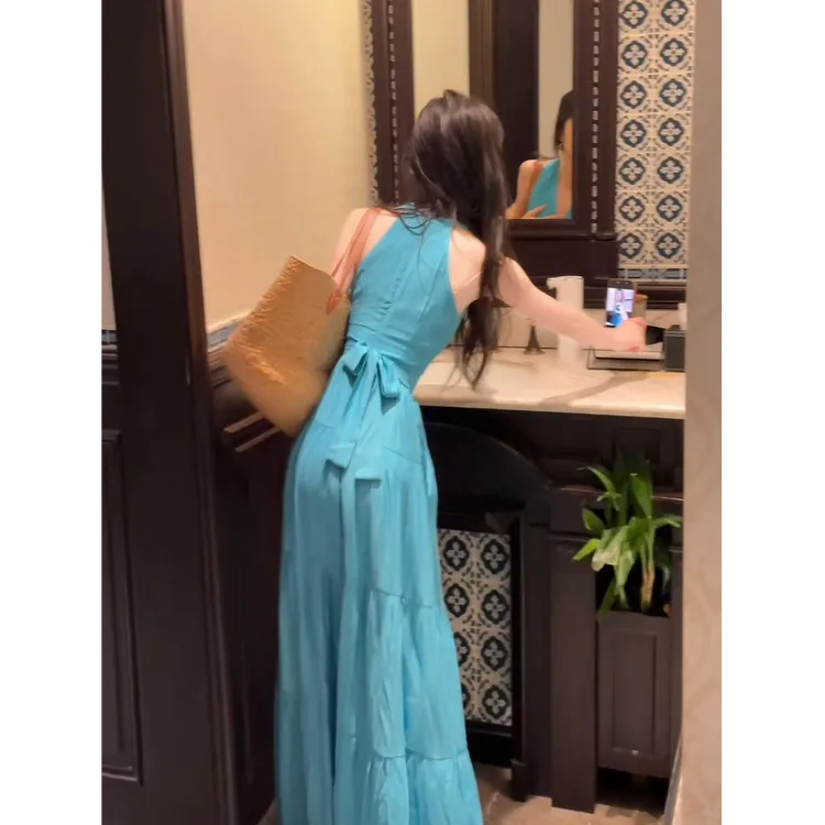 MARIE.COCO法式御姐时尚气质连衣裙女2025年夏季新款冷淡系长裙子