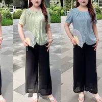 【上新上衣】PDM22252夏季新款气质简约中式百搭显瘦大码女装雪纺衫