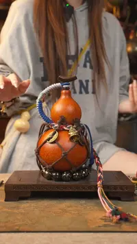 356大漆葫芦一物一拍记葫堂出品不带手串