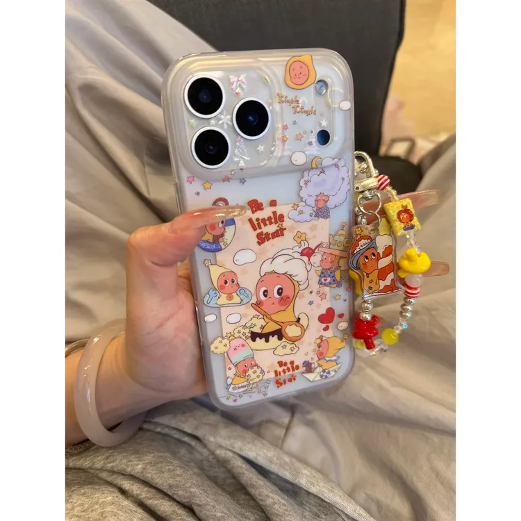 星星小人适用于苹果17promax/16pro手机壳华为VIVO小米OPPO可爱壳