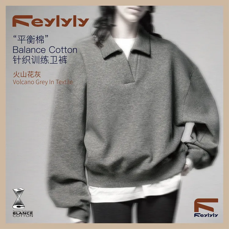 FEYLYLY 红土场网球系列POLO领套头卫衣老钱风长袖宽松显瘦女秋冬