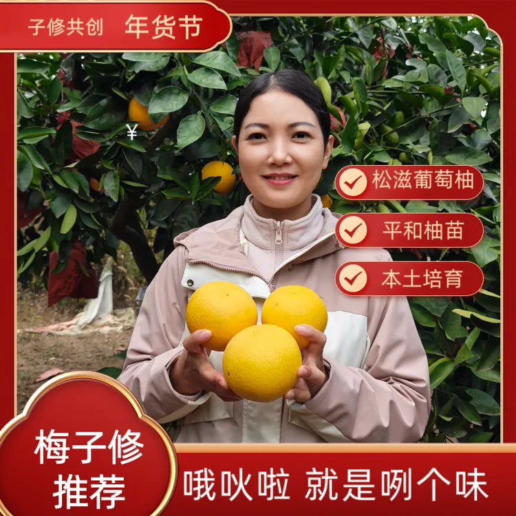 爆汁黄金葡萄柚大果新鲜水果当季整箱松滋麻水特产黄肉甜西蜜柚子