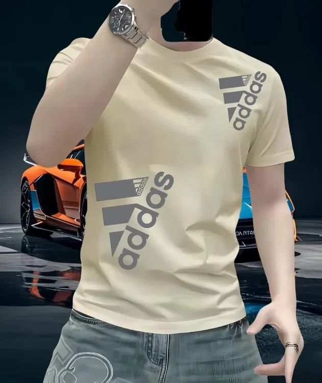 美式痞帅重磅冰感短袖T恤青年男女款夏季街头宽松男士长袖轻奢