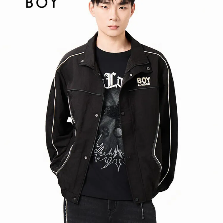 【暗夜飞鹰】BOYLONDON秋季男女休闲运动潮流时尚宽松外套N23062