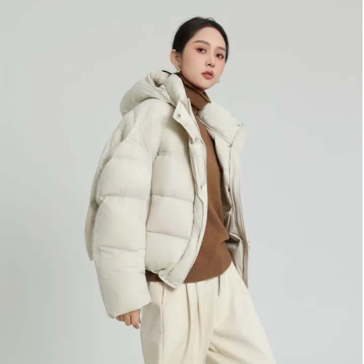 【90绒子白鸭绒】冬季泡芙系列休闲百搭小个子羽绒服宽松