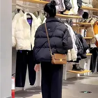 【623】棉服女2024年冬季新款加厚短款小众立领棉袄女外套上衣