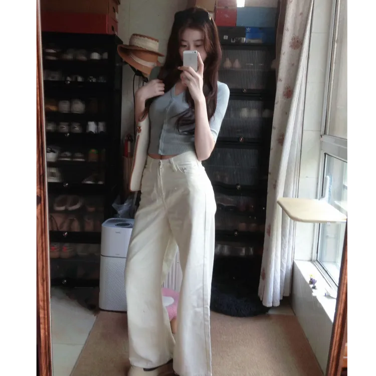 2025早秋新款时尚套装气质显瘦洋气休闲百搭针织上衣宽松长裤阔腿