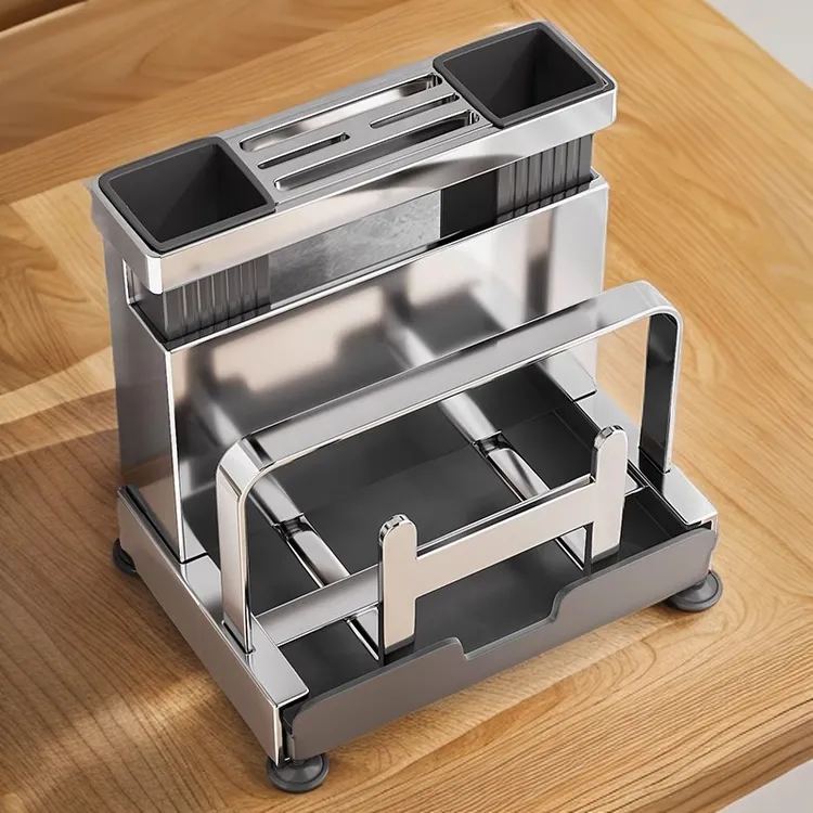 厨房刀架置物架多功能专用筷子笼菜板一体壁挂式收纳架筷筒砧板架