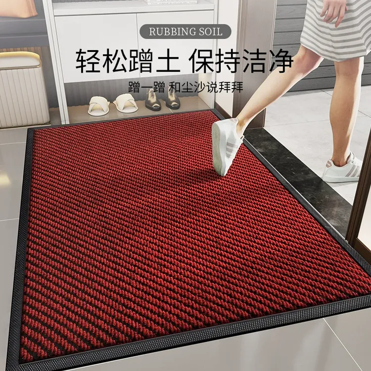 高端入户门地垫大门口简约防滑耐脏进门蹭土门外免打理流星纹商用