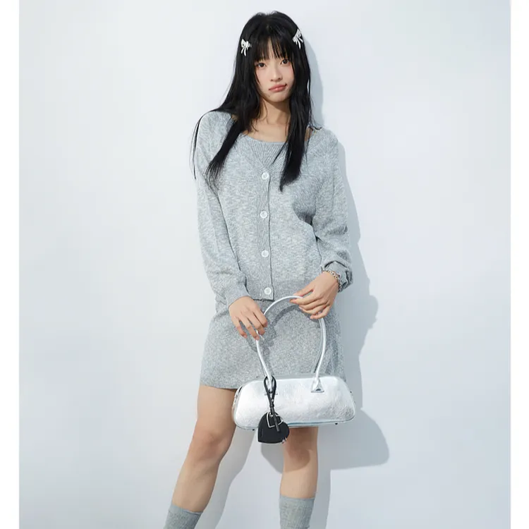 LILY BROWN 2025春夏新品 甜美针织吊带外套3件套LWNO251093