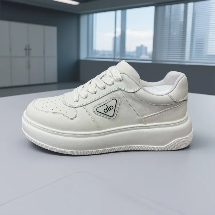 圆头减震板鞋透气低帮时尚休闲鞋舒适潮鞋百搭冬季男士12白色百搭