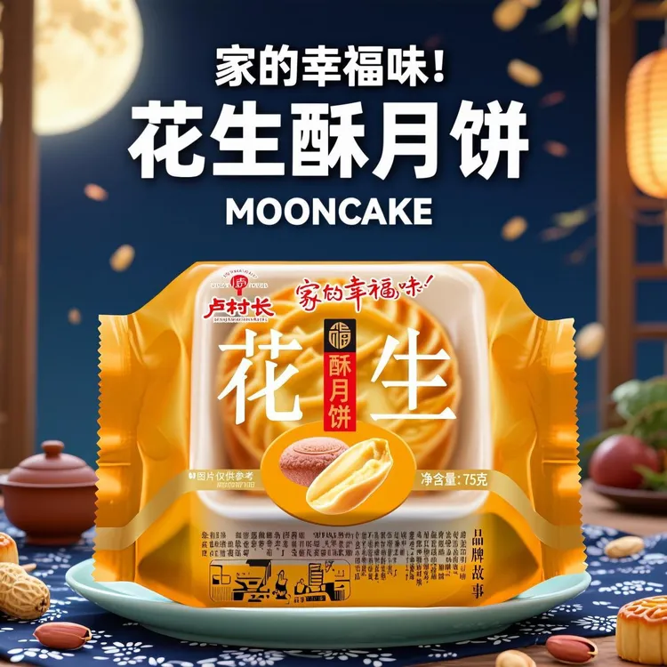 【古法酥香】卢村长花生酥月饼 | 传统匠造  · 中秋怀旧经典