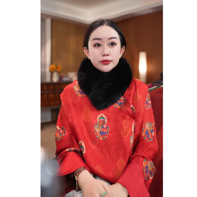 【黑毛领】新中式国风百搭设计感宽松显瘦款上衣