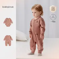 babylove【纺软织柔】婴儿连体衣纯棉哈衣春秋季宝宝衣服捡秋时光