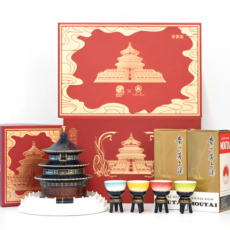 惠群贵礼X天坛祈年殿联名礼盒酱香型2*200ml 53%Vol