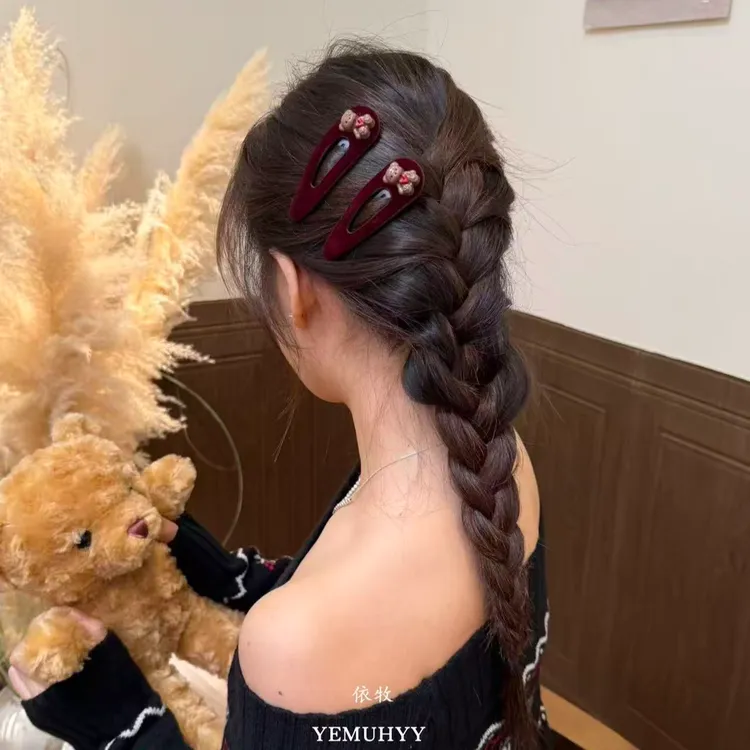 依牧日韩小熊发夹小众设计师款刘海夹碎发夹侧边BB夹