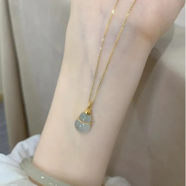 项链复古葫芦时尚潮流轻奢福禄双收高级感送女友礼物精镶嵌