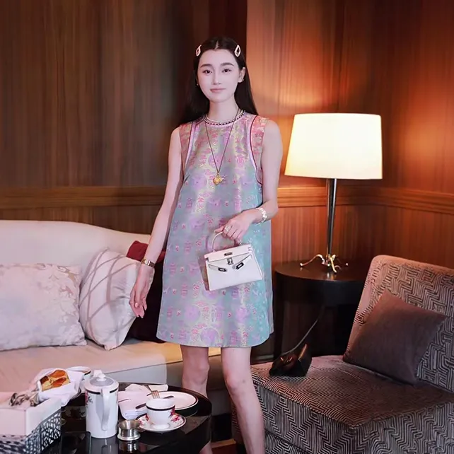 新中式连衣裙夏季新款国风宽松裙子薄款温婉大方衣服