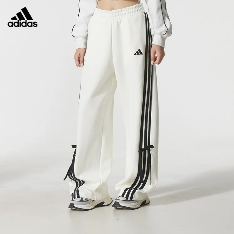 adidas阿迪达斯女装裤子2025新款健身训练运动休闲针织长裤KG3857