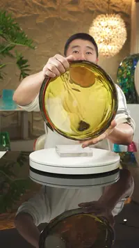 【闪购商品】摆件牛油果色切面果盘