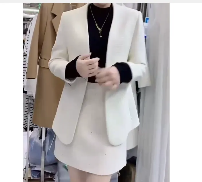 2025春季新款时尚女装网红气质爆款百搭轻熟外套裙子套装CY