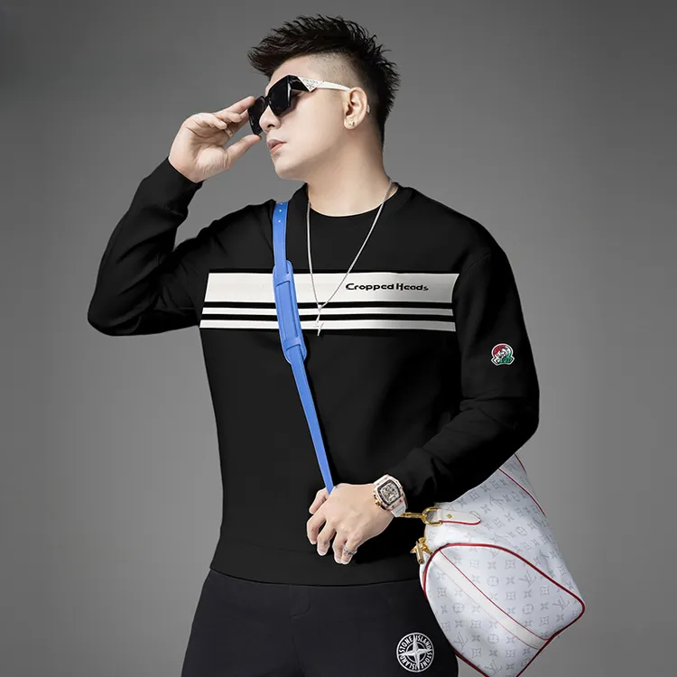 宽松卫衣男款欧洲站潮流帅气2025新款秋季时尚长袖打底衫男上衣潮