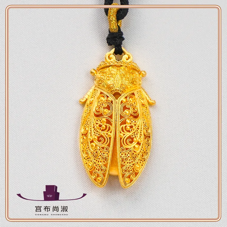 宫布尚淑 吊坠足银   百搭一鸣惊人吊坠古法手工定制经典传承款