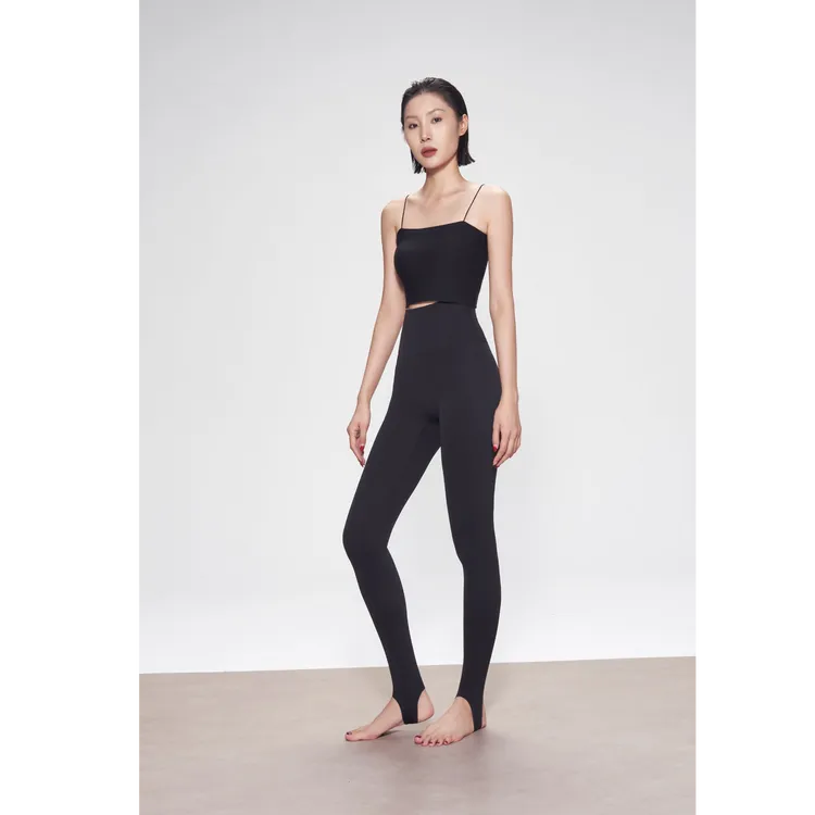 D&MX “塑形裸感”修饰身形可外穿弹力紧身高个子踩脚瑜伽裤25801