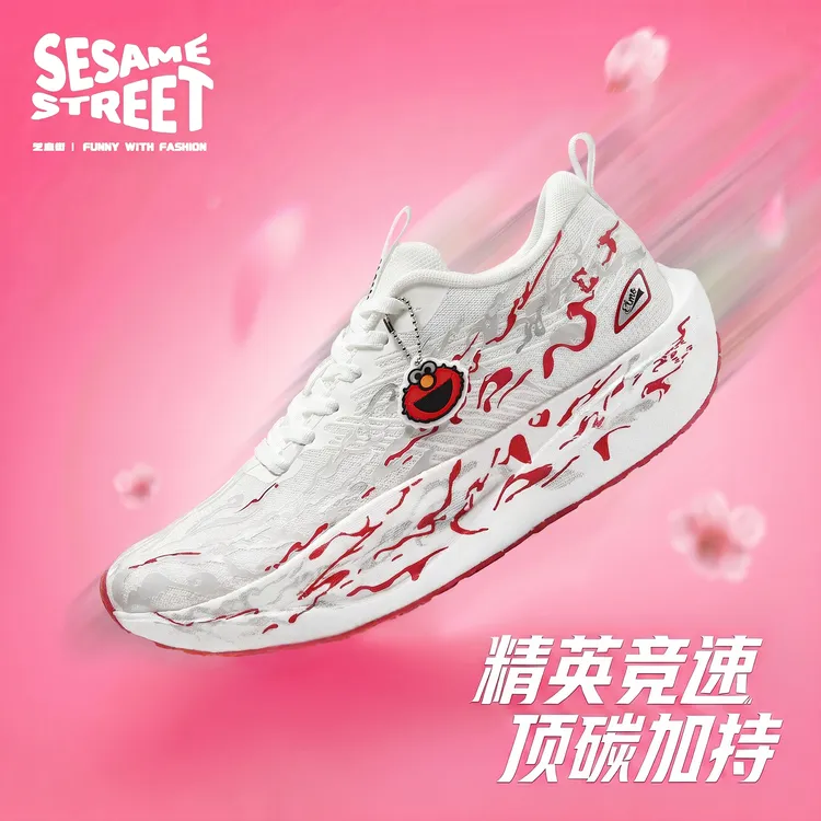 芝麻街2026秋季运动舒适跑鞋青少年网面透气时尚百搭运动鞋慢跑鞋