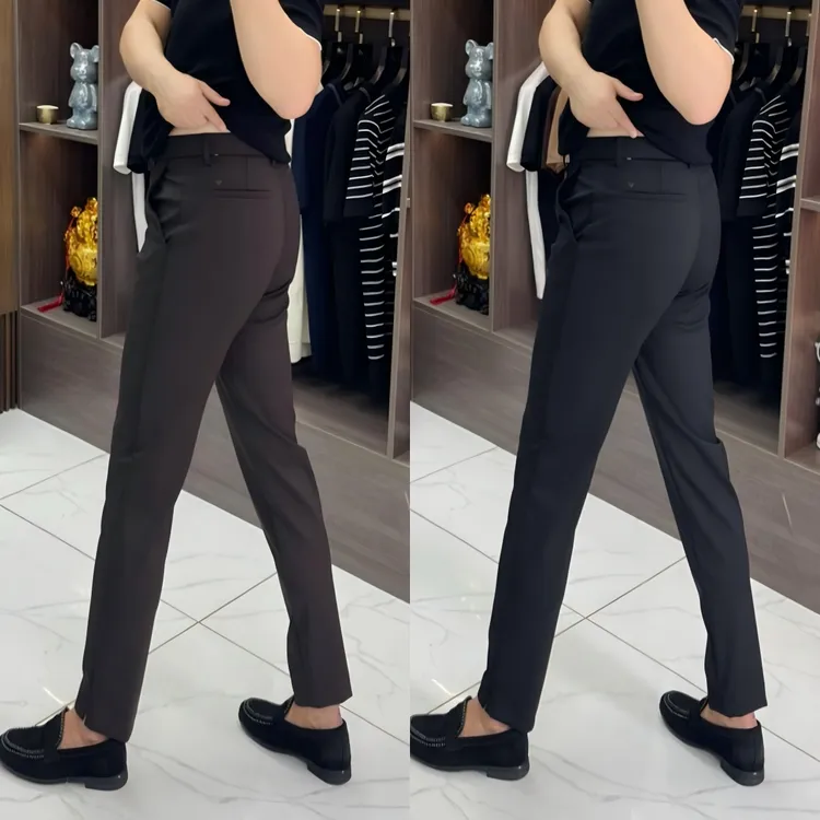 6649-1秋冬男士九分裤修身休闲裤百搭裤子西裤休闲弹力小脚裤