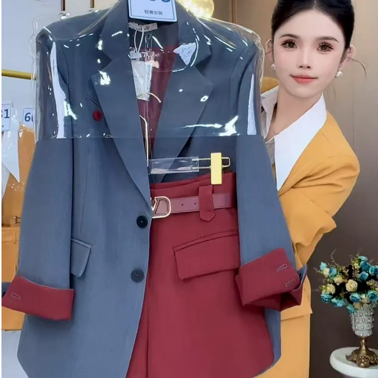 秋装搭配一整套又a又飒气质女神范高端酷飒拽姐西服短裤套装秋季