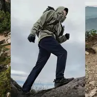 尼龙材质！速干透气！秋季男士简约弹力高端商务机能休闲长裤5093