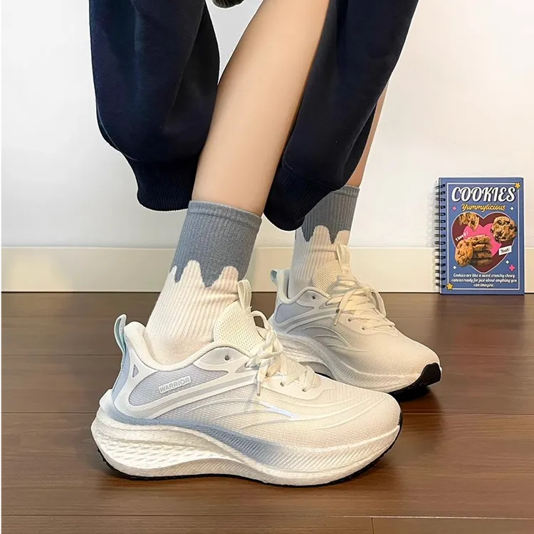 回力女鞋轻便软底运动鞋2025秋季新款舒适飞织减震跑步百搭休闲鞋