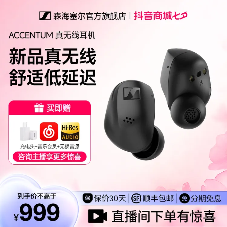 森海塞尔 ACCENTUM真无线运动主动降噪HIFI蓝牙入耳式耳机D