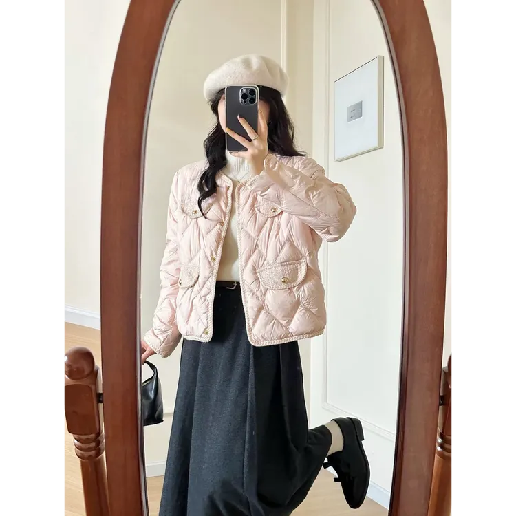 506  白茶茉莉 小香风保暖棉服显瘦外套小棉袄
