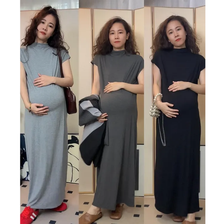 200斤孕妇大码夏季裙子连衣裙显瘦气质宽松中长款莫代尔打底裙