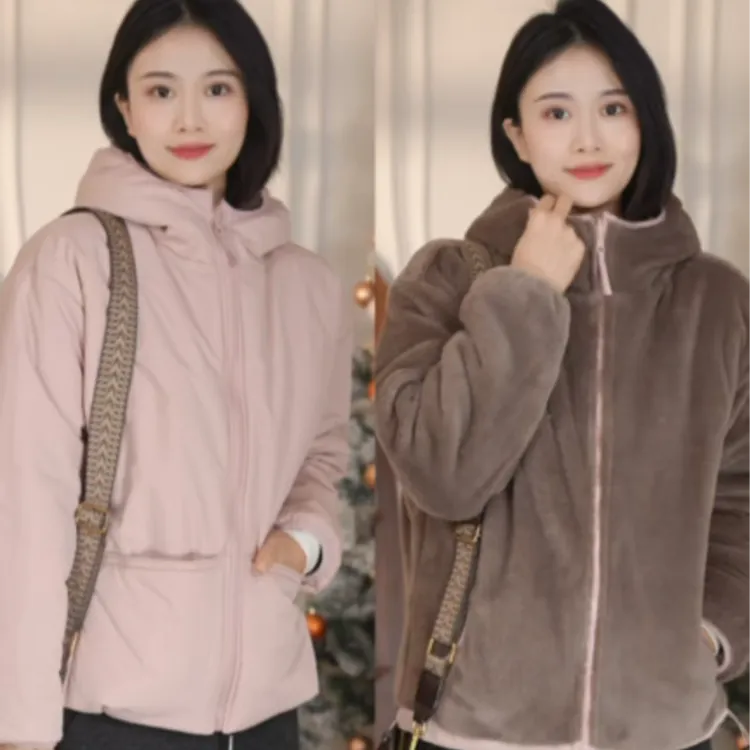 进阶暖阳！两面穿冬新款超保暖派克棉服防风宽松连帽厚外套【北北】
