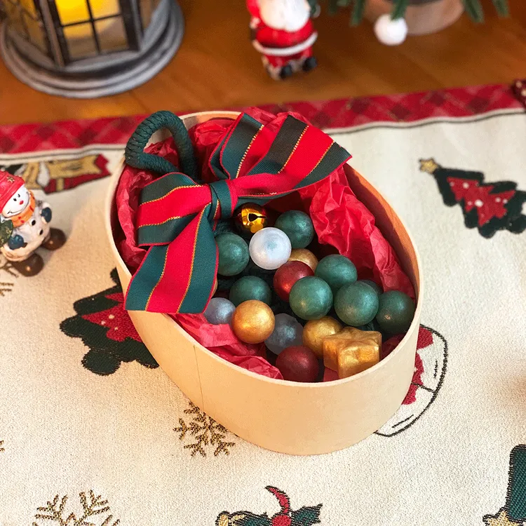 圣诞限定 高颜值葡萄手工皂 红绿圣诞配色复古创意伴手礼